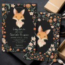 Recherche de watercolor fox baby shower invitations Renard