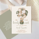Search for green baby boy shower invitations Bear