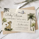 Recherche de roi de jungle invitations Baby