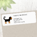 Search for black and tan return address labels Cute