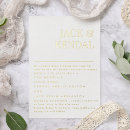 Recherche de presse typographique invitations Bride