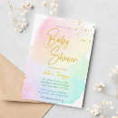 Search for pastel rainbow baby shower invitations Ombre