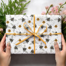 Search for cream and black wrapping paper White