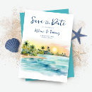 Search for sunset save the dates Palm tree