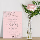 Recherche de rose et gris mariage invitations Simple