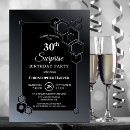 Search for black and grey birthday invitations Modern