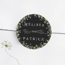 Search for black white yellow wedding stickers Elegant