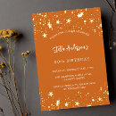 Search for orange gold invitations Modern