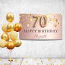 Search for 70th birthday party banner banners Welcome
