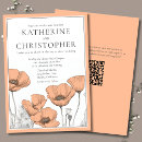 Search for poppy wedding invitations Simple