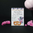 Search for purple gold masquerade party invitations Feathers