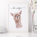 Search for alpaca nursery decor Watercolor
