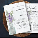 Search for lavender and green wedding invitations Eucalyptus