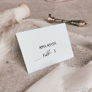 Search for guest names and table cards For her