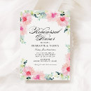 Search for floral rehearsal dinner invitations Pastel