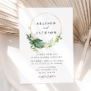 Search for gold circle frame invitations Tropical