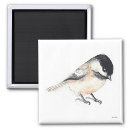 Search for chickadee magnets Watercolor