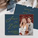 Search for blue gold save the dates Chic