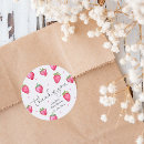 Search for strawberry thank you stickers Typography