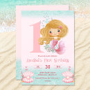 Recherche de sirène blonde invitations Pour enfants
