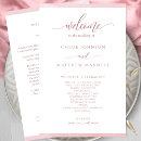 Search for rose wedding programs Watercolor