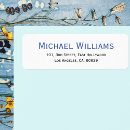 Search for black and blue return address labels Elegant