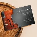 Search for viola business cards Music teacher