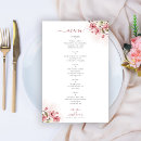 Search for blush pink wedding menus Minimalist