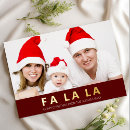 Recherche de fa la la la la christmas vœux cartes Rouge