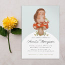 Search for mushroom baby pregnancy invitations Illustration