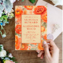 Search for fall flowers wedding invitations Burnt orange
