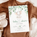 Recherche de bébé éléphant invitations Verdure