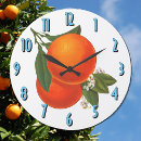 Recherche de fruit vintage horloges Oranges