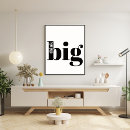 Search for think big posters Quote