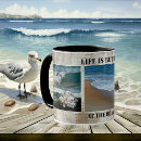 Search for life is better at the beach mugs Vacation