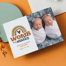 Search for twin birth announcement cards Minimalist