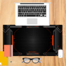 Recherche de noir et orange tapis souris Élégant