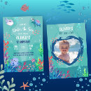 Search for baby shark party invitations Under the sea