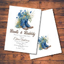 Search for western boots bridal shower invitations Wildflowers