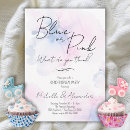 Recherche de watercolor gender reveal invitations Révélation de genre