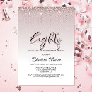 Recherche de glamour anniversaire invitations Rose