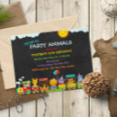Search for train 1st birthday invitations Jungle