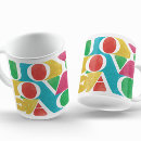 Search for peace and love mugs Colourful