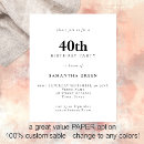 Recherche de celebration 40th birthday invitations Simple