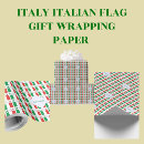 Search for italian flag wrapping paper Green white red
