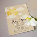Recherche de cream baby shower invitations Mignon