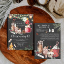 Search for hot cocoa party invitations Rustic