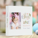 Search for first birthday photo album binders Watercolor