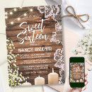 Search for rustic sweet 16 invitations Mason jar