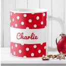 Search for red polka dot mugs Chic